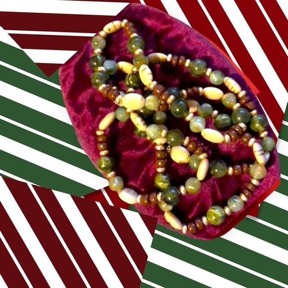 Long Multicolored Stone Necklace! - Picture 6 of 7